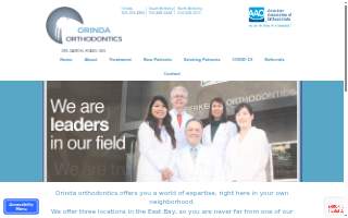 Orinda Orthodontics website