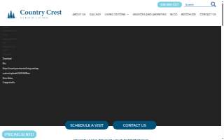 Country Crest Senior Living website