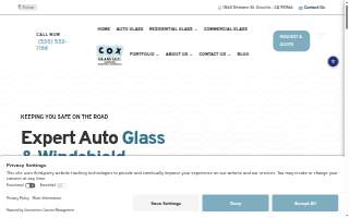 Cox Glass LLC website