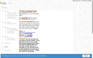 Creative Imaging Center website