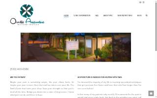 Oroville Acupuncture website
