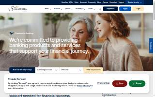 Sierra Central Credit Union of Oroville website