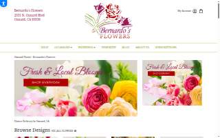 Bernardo's Flowers website