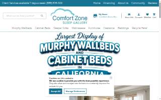 Comfort Zone Sleep Gallery website