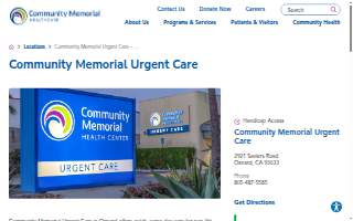 Community Memorial Urgent Care – Saviers Road website