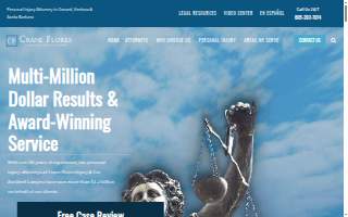 Crane Flores Injury & Car Accident Lawyers of Oxnard website
