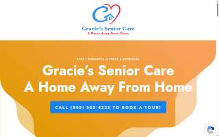 Gracie's Senior Care website