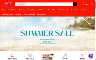 GRW Furniture website