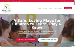 Magana Family Child Care website