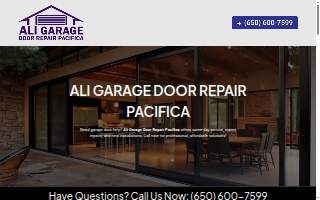 Ali Garage Door Repair Pacifica website