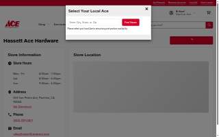 Hassett Ace Hardware website