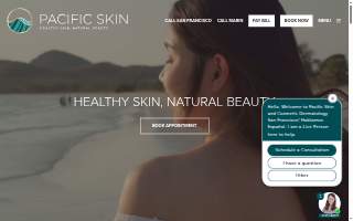 Pacific Skin and Cosmetic Dermatology Marin of Pacifica website