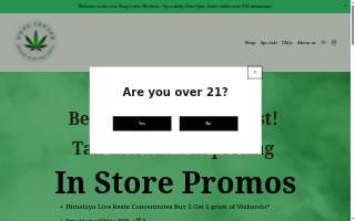 The Phog Center Pacifica Cannabis Company website