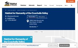 Habitat For Humanity Coachella Valley ReStore website