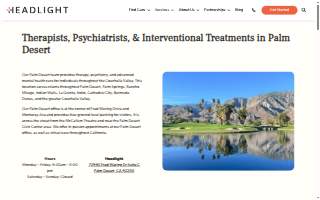 Headlight Therapists & Psychiatric Services Palm Desert website