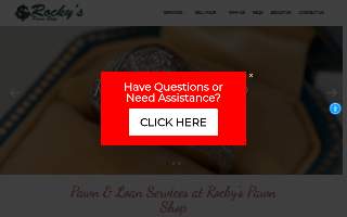 Rocky's Pawn Shop of Palm Desert website