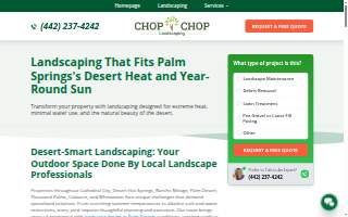 Chop Chop Landscaping website