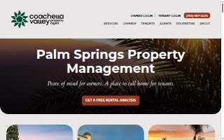 Coachella Valley Property Management of Palm Springs website