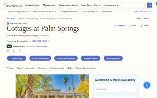 Cottages at Palm Springs website