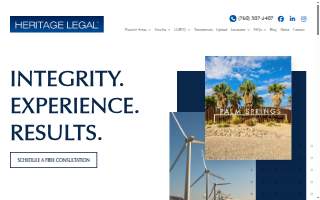 Heritage Legal, PC website