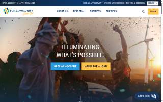 Sun Community Federal Credit Union of Palm Springs website