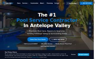 AV Pool Pro Service website