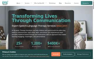 Dynamic Therapy Solutions website