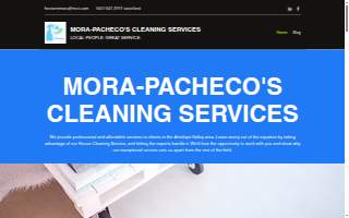 Mora-Pacheco Cleaning Services website
