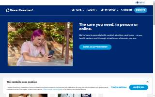 Planned Parenthood - Antelope Valley Health Center website