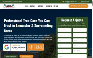 Tip Top Arborists website
