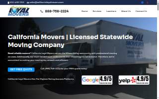 California Loyal Movers of Palo Alto website