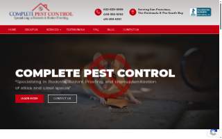 Complete Pest Control of Palo Alto website