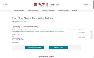 Gynecology Clinic website