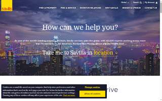 Savills Palo Alto website