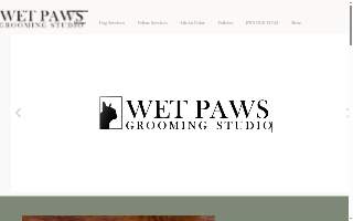 Wet Paws Grooming Studio of Palo Alto website