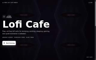 Lofi Café website