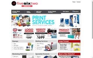 562 Graphics & Printing website
