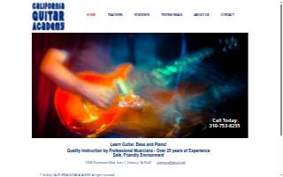 California Guitar Academy website