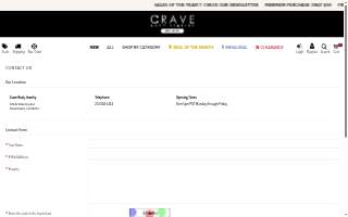 Crave - Body Jewelry Wholesale website