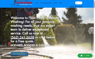 Floor Works Pressure Washing website