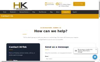 Hi-Tek Solutions website
