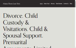 Matias Flores Law Firm of Paramount website