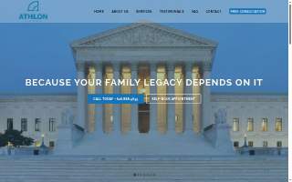 Athlon Legal, APC website