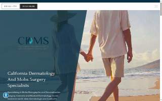 California Dermatology and Mohs Surgery Specialists website