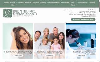 Comprehensive Dermatology Center of Pasadena website