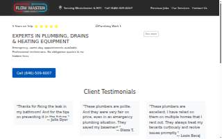 F & M Plumbing website
