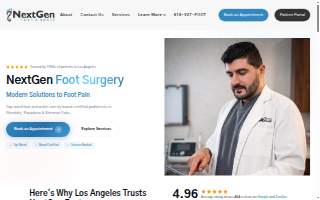 NextGen Foot - Dr. Samvel Keshishyan Podiatrist of South Pasadena website