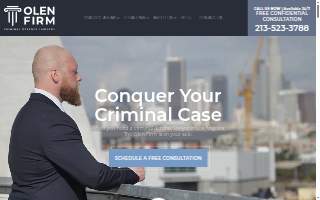 Olen Firm Criminal Defense Lawyers website