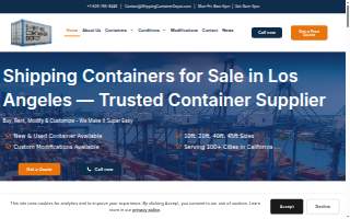 Shipping Container Depot Inc. of Pasadena website