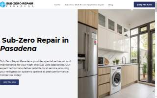 Sub Zero Repair Pasadena website